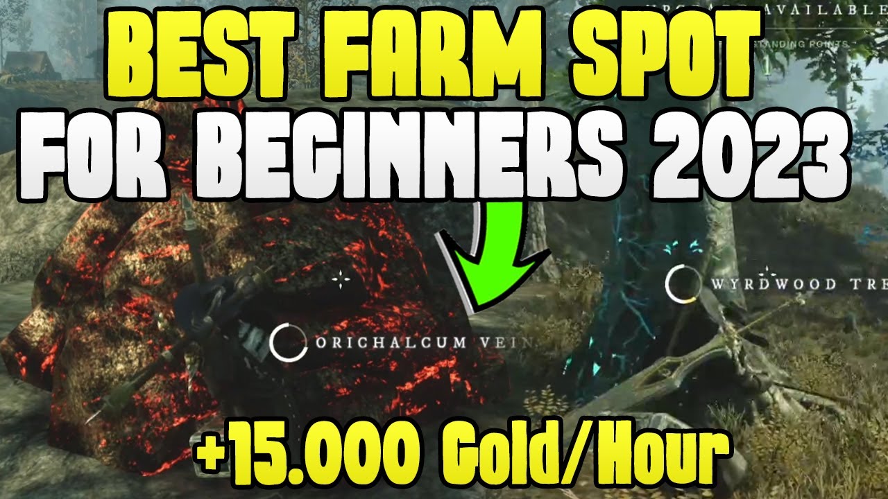 BEST New World Gold Farm for BEGINNERS, Money Making 2023, Gold Farming