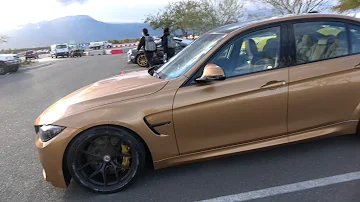 [4k] Gorgeous BMW M3 Individual F80 Sunburst Gold Metallic﻿ Michelin Pilot Experience 2017