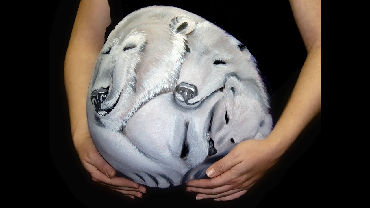 Polar Bears BELLY MAKEUP.