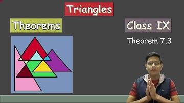 Triangles | Theorem 7.3 | Class IX | Sides opposite to equal angles |  Mathematics | Excitonium |