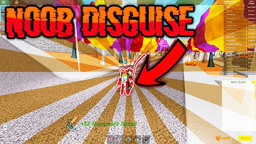 NOOB DISGUISE TROLLING - ROBLOX SUPER POWER TRAINING SIMULATOR