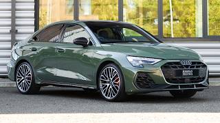 2025 Audi S3 Vorsprung Saloon - District Green Metallic - Walkaround 4K