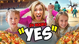 YES DAY Challenge for 24 Hours | Mom cant say NO to Gaby and Alex