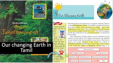 NCERT Geography - Class 7 - Chapter 3 : Our changing Earth - Tamil