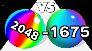 CALCULATE BALL (vs) BALL RUN 2048 - Fun Math Games