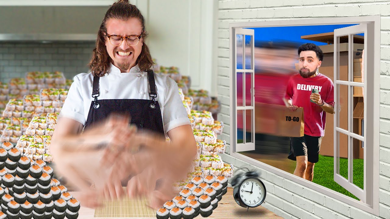 Mechanical sushi sous chef makes rolls fast