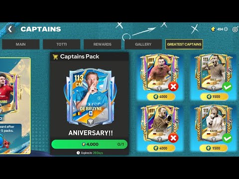 SCAM!! GET BALE FOR 4000 or 1500 SHARD CAPTAINS WEEK 2 & NEW ANIVERSARY EVENT VOTING FC MOBILE 25!