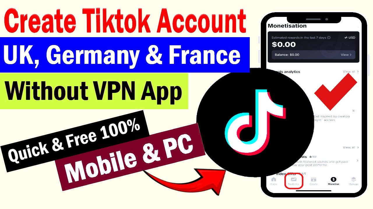 how-to-make-uk-europe-tiktok-account-without-phone-number-or-vpn-app