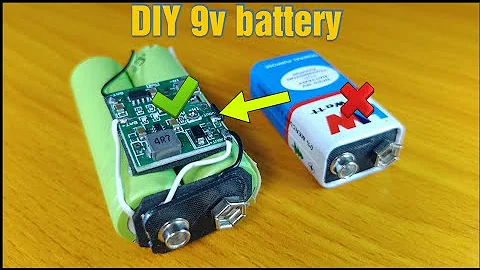 How to make 9v battery from 18650 DIY