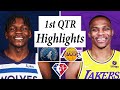 Los Angeles Lakers vs. Minnesota Timberwolves Full Highlights 1st Quarter | NBA Season 2021-22