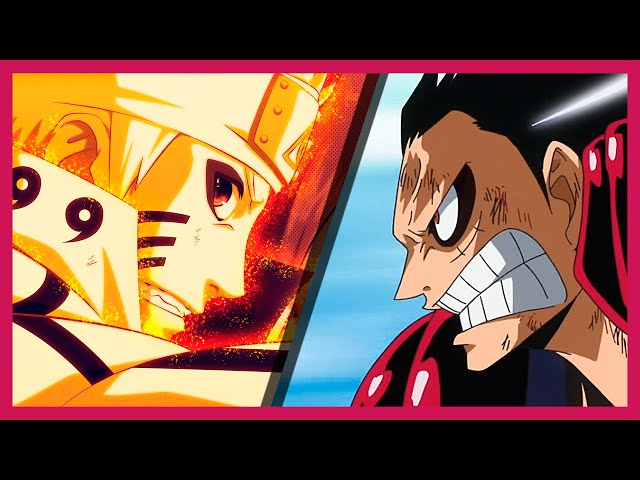 Lexica - Monkey d.luffy lutando contra naruto uzumaki em um rio