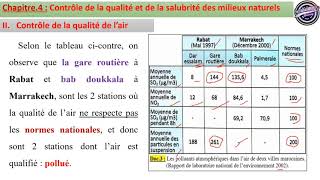 SVT : Unité.3_Chapitre.4_Partie.2-Contrôle De La Qualité De L'Air Et Du Sol (2BAC PC BIOF)