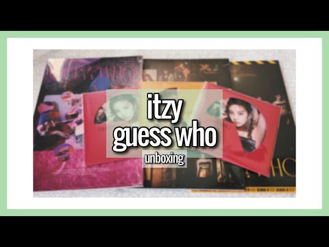 Unboxing Itzy Guess Who Album All 3 Versions Youtube