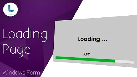 C# | Create Loading Page with Progressbar and Timer in the Visual Studio