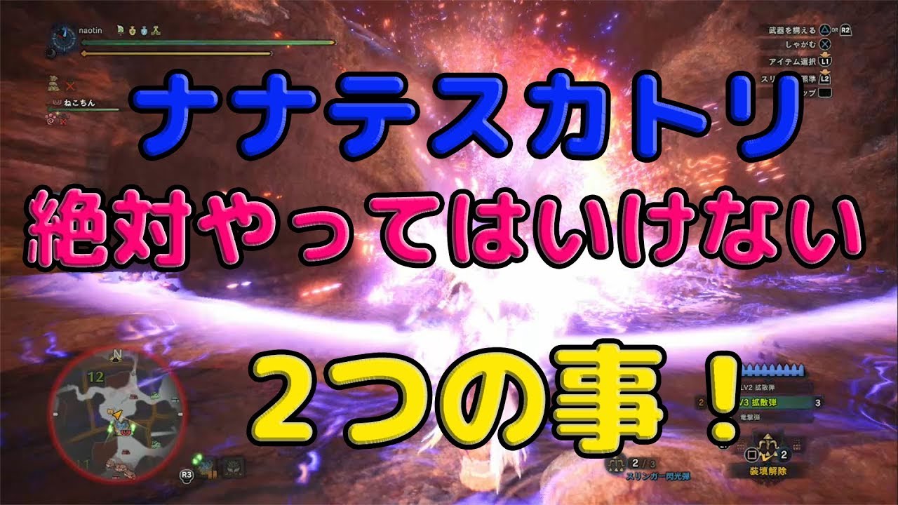 Mhw これ知らないとヤバい ナナテスカトリでの約束事 モンスターハンターワールド Naotin Mhw もんはんわーるど 動画まとめ