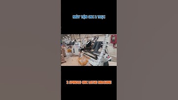 Máy tiện CNC 2 trục cấp phôi tự động #maytiencnc #lathe #cnc #woodworking