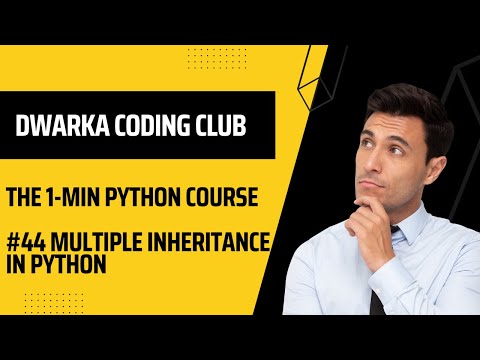#44 Multiple inheritance in python || Explained in 1 minute || DWARKA CODING CLUB