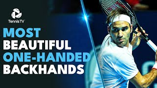 Most Beautiful OneHanded Backhands Ever Caught On Camera