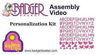 Application Video of Badger Basket Complimentary Personalization Letter Kit