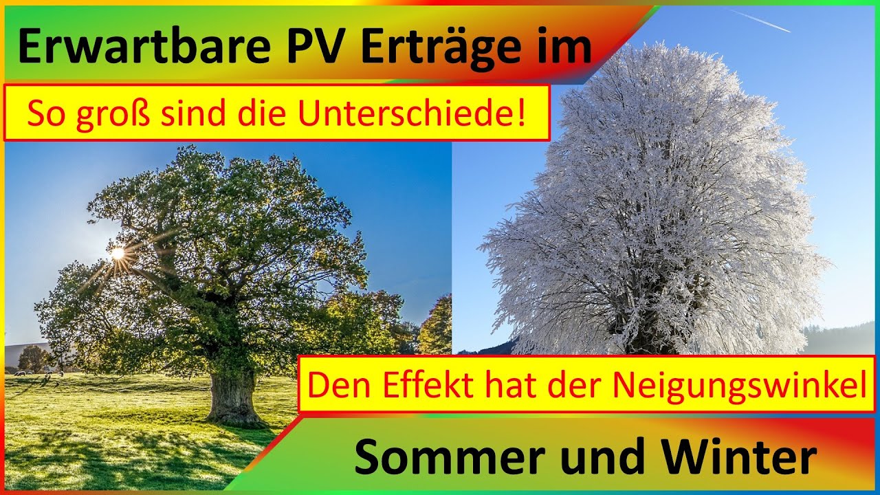 94 Das Macht Man Im Sommer Eher Als Im Winter Photovoltaik PV Erträge im Sommer und Winter - Extreme Unterschiede