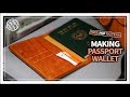 Leather craft making a travel wallet  free pdf pattern