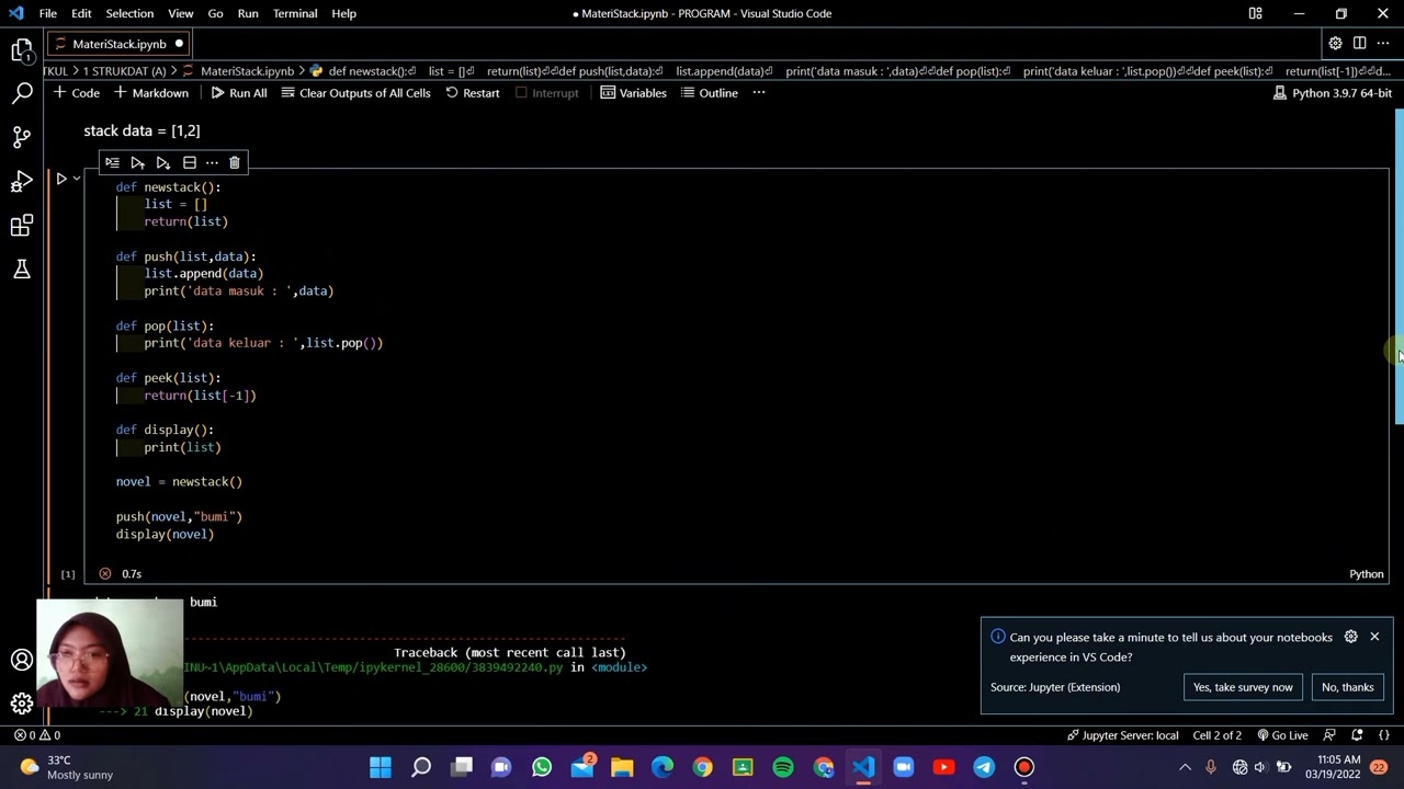 Struktur Data - Pengertian Stack dan Implementasi pada python - YouTube