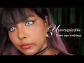 Step-by-Step Tutorial on siren eye makeup on doe eyes