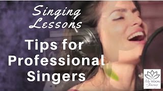 Singing Lessons - Tips for Professional Singers