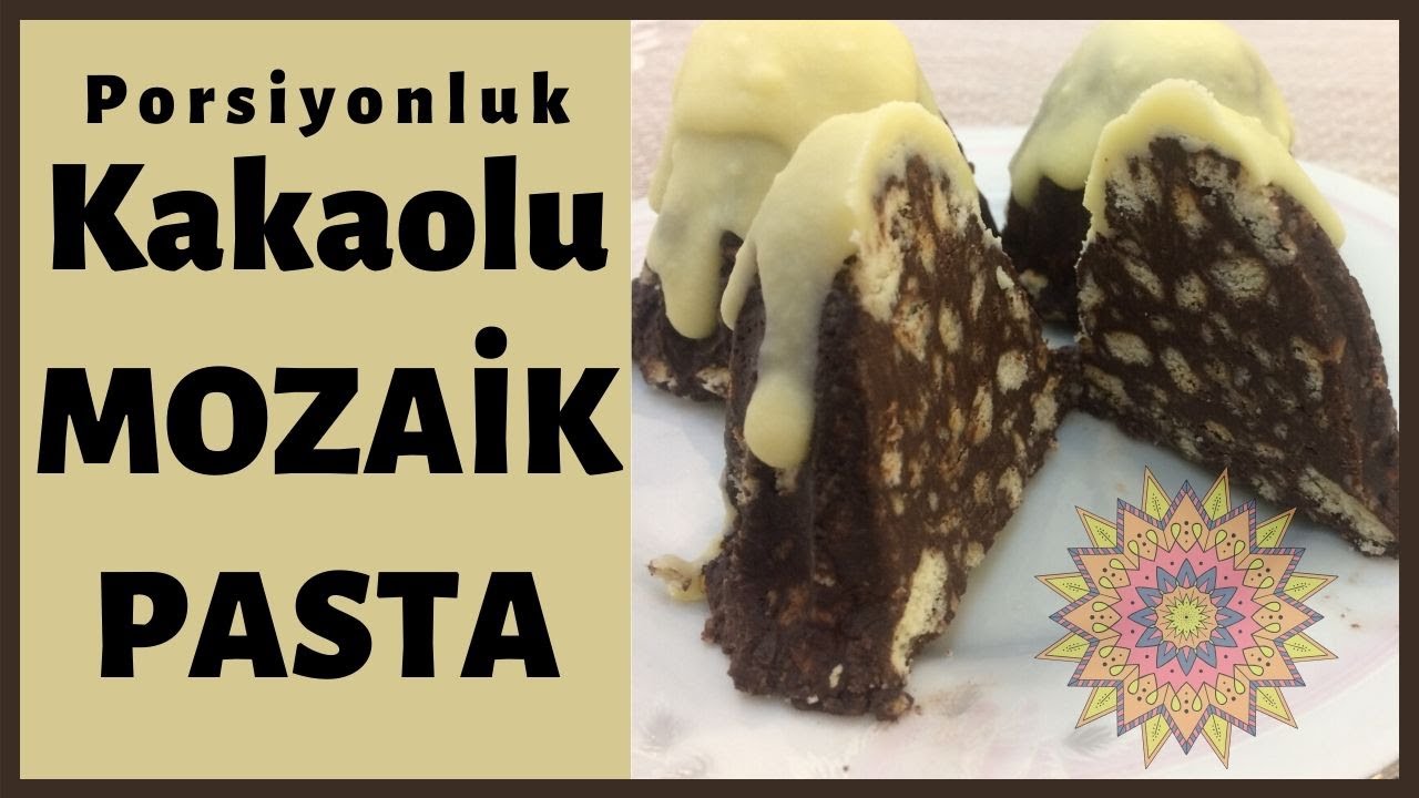 Porsiyonluk Kakaolu Mozaik Pasta Tarifi EvdeKal Pasta Yap YouTube