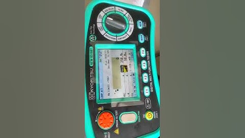 Measuring of LOOP with KEW EVSE + MFT KEW6516 in India (EV charging station) :   Part 2/3