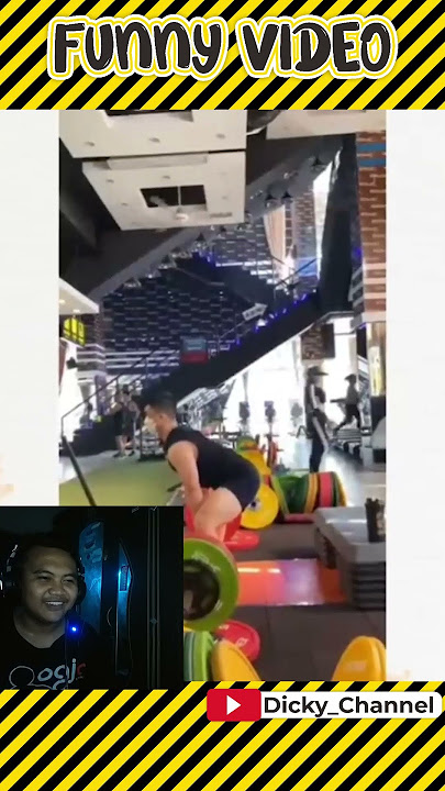 MOMENT LUCU || ANGKAT BEBAN GYM REACTION