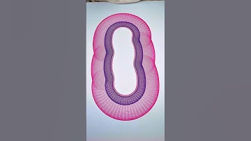 The Wavy Path Inside an Oval Heart #spirographshr #satisfying #asmr #art #spirograph #relaxing