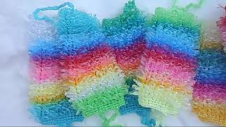 Какие цвета я использую для вязания мочалок