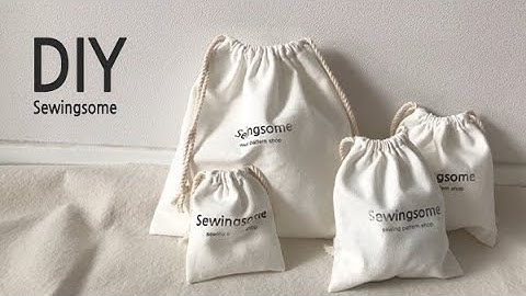 [쏘잉썸] 자투리천도 그냥 버릴 수 없죠! / 스트링파우치 만들기 / 미싱초보 / DIY Drawstring Pouches / Easy Sew