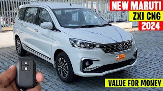 Maruti Ertiga Zxi Cng 2024| 2nd Top Model Price,Fearure Full Detailed Review |