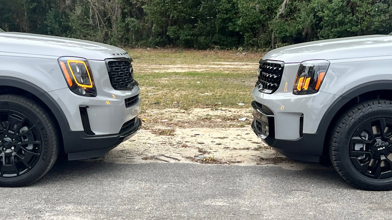 2021 Kia telluride EX nightfall vs 2024 Kia telluride Sx X-Pro - YouTube
