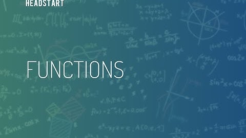 Maths Tutorial - Functions (Formal Definition)