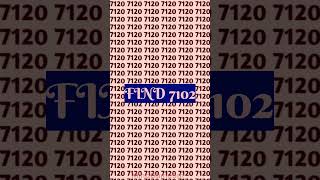 search the number 7102 🤯 #riddlejourney #eyeexam #shorts