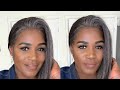 WOW 😱A FABULOUS GREY SALT N PEPPER LOOK | AFFORDABLE T CLOSURE WIG |YWIGS