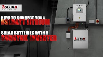 How to connect your BSLBATT lithium solar battery to a Sunsynk inverter?
