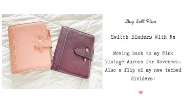 Switch Binders With Me! Back to my Pink Vintage Aurora.