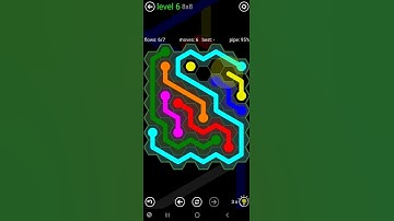 How To Solve Flow Free Hexes 8x8 Mania Level 6 Board Walk Through Solution Walkthrough