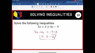 MPM2D Cycle 4 Nature of the Roots & Inequalities Investigation & Solving Inequalities