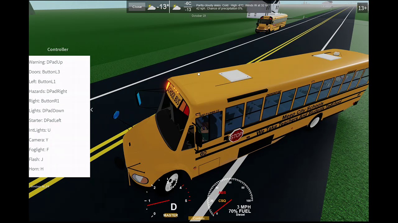 Playing School Bus Simulator On Roblox Youtube - school bus roblox games