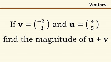 Vectors | Magnitude of a Vector | Likely Examination Questions | Maths Center