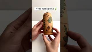 Custom wood nesting dolls 🍃