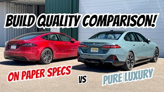 BMW i5 vs Tesla Model S Build Quality Showdown! Pure Luxury vs On Paper Spec Sheet