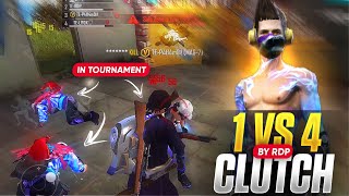 Tournament 🏆 Highlights || 1v4 ||Tournament  Best Clutches BY RDP