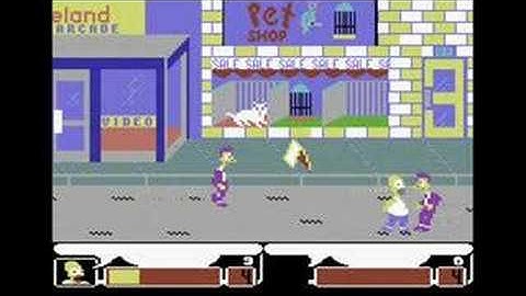 The Simpsons Arcade Game: C64 Footage