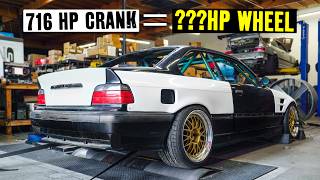 CRANK vs WHEEL Horsepower Testing with Vins 700hp LS Powered M3!